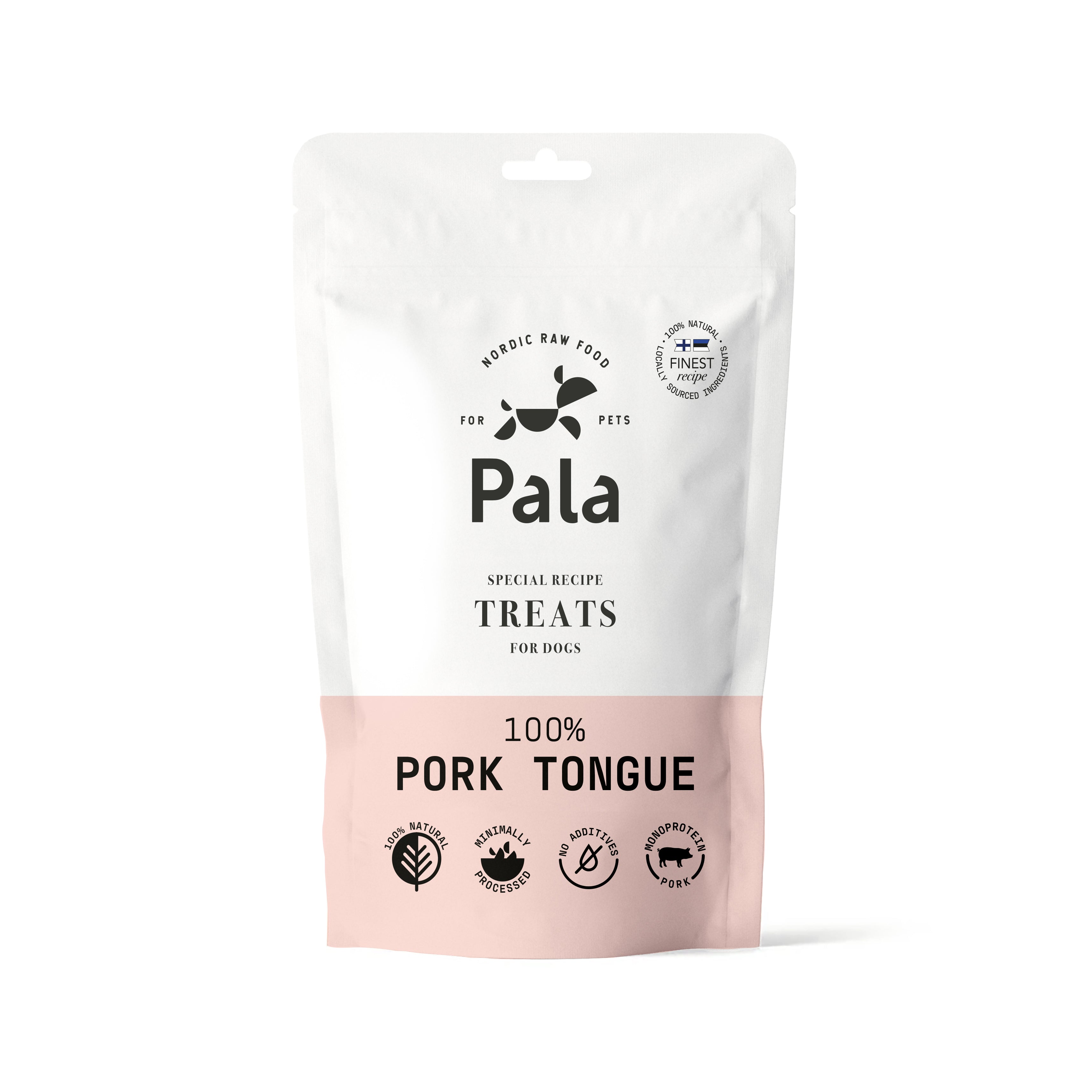 Pala godbiter av svinetunge – 100 g